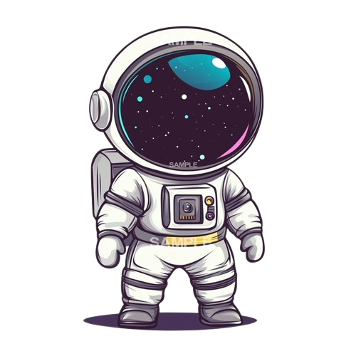 cute space man